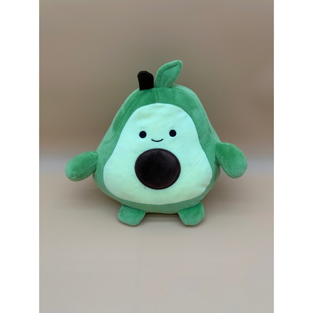 Mira Toys Avocado Plush 10 Inch Squishy Soft Stuffed Fruit Green Smile Face